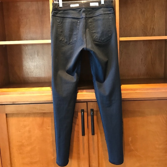 AG CONTOUR 360 STRETCH THE FARRAH HIGH-RISE SKINNY BLACK JEANS - Picture 11 of 16